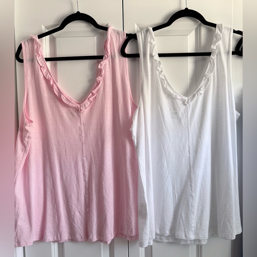 NWT Lilly Pulitzer Gigi Ruffle Top Tank Top Bundle Size XXL - Picture 2 of 4